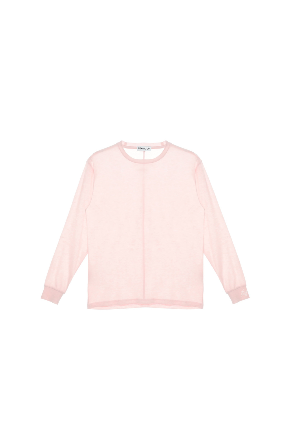 Oversize Round Neck Long Sleeve T-Shirt TMO25AWLT03PNK