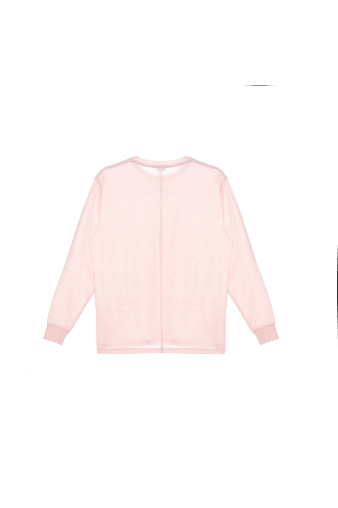 Oversize Round Neck Long Sleeve T-Shirt TMO25AWLT03PNK