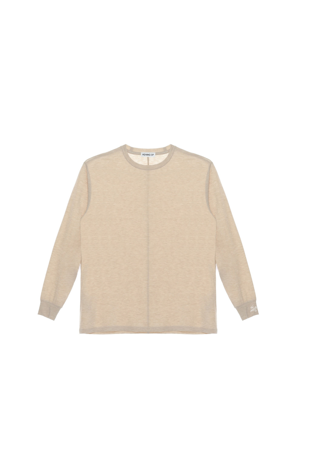 Oversize Round Neck Long Sleeve T-Shirt TMO25AWLT03APT