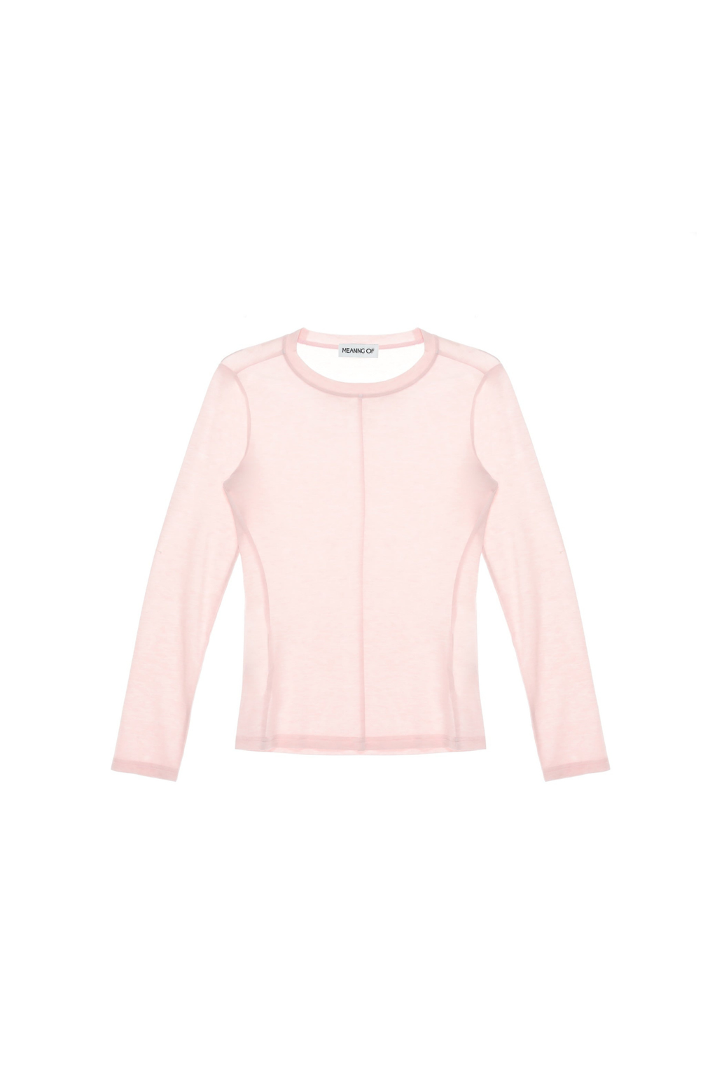 Slim Round Neck Long Sleeve T-Shirt TMO25AWLT02PNK