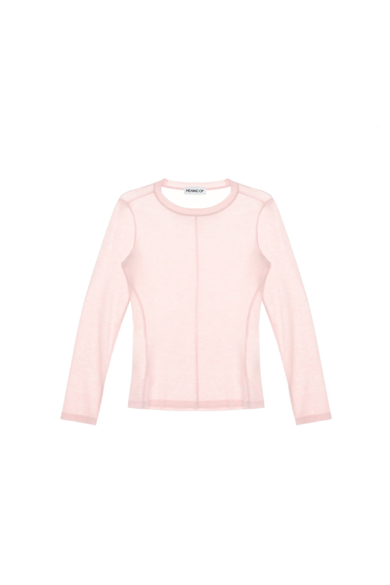 Slim Round Neck Long Sleeve T-Shirt TMO25AWLT02PNK