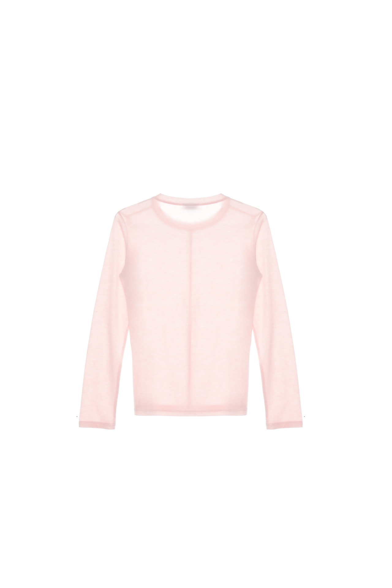 Slim Round Neck Long Sleeve T-Shirt TMO25AWLT02PNK