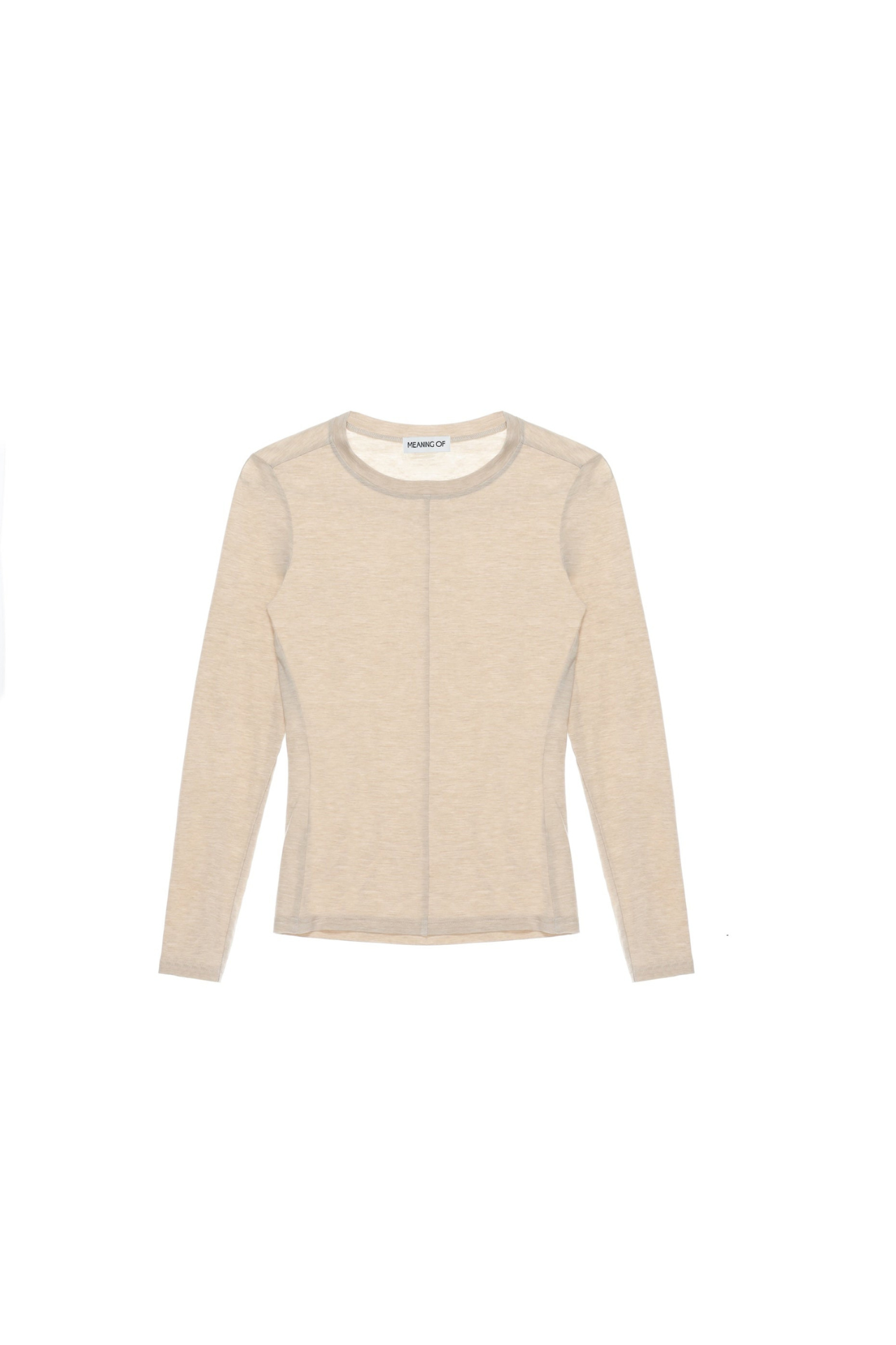 Slim Round Neck Long Sleeve T-Shirt TMO25AWLT02APT