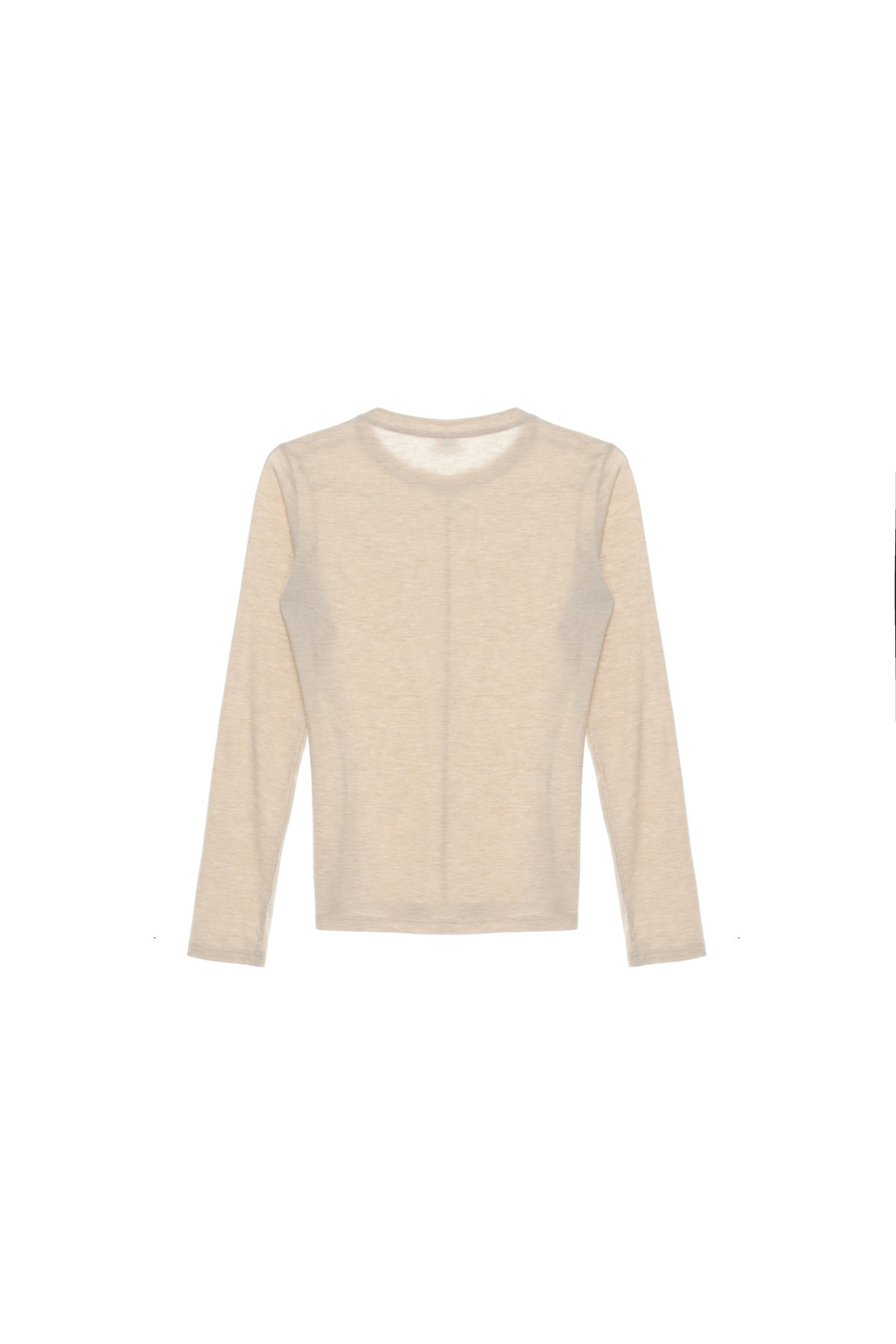 Slim Round Neck Long Sleeve T-Shirt TMO25AWLT02APT