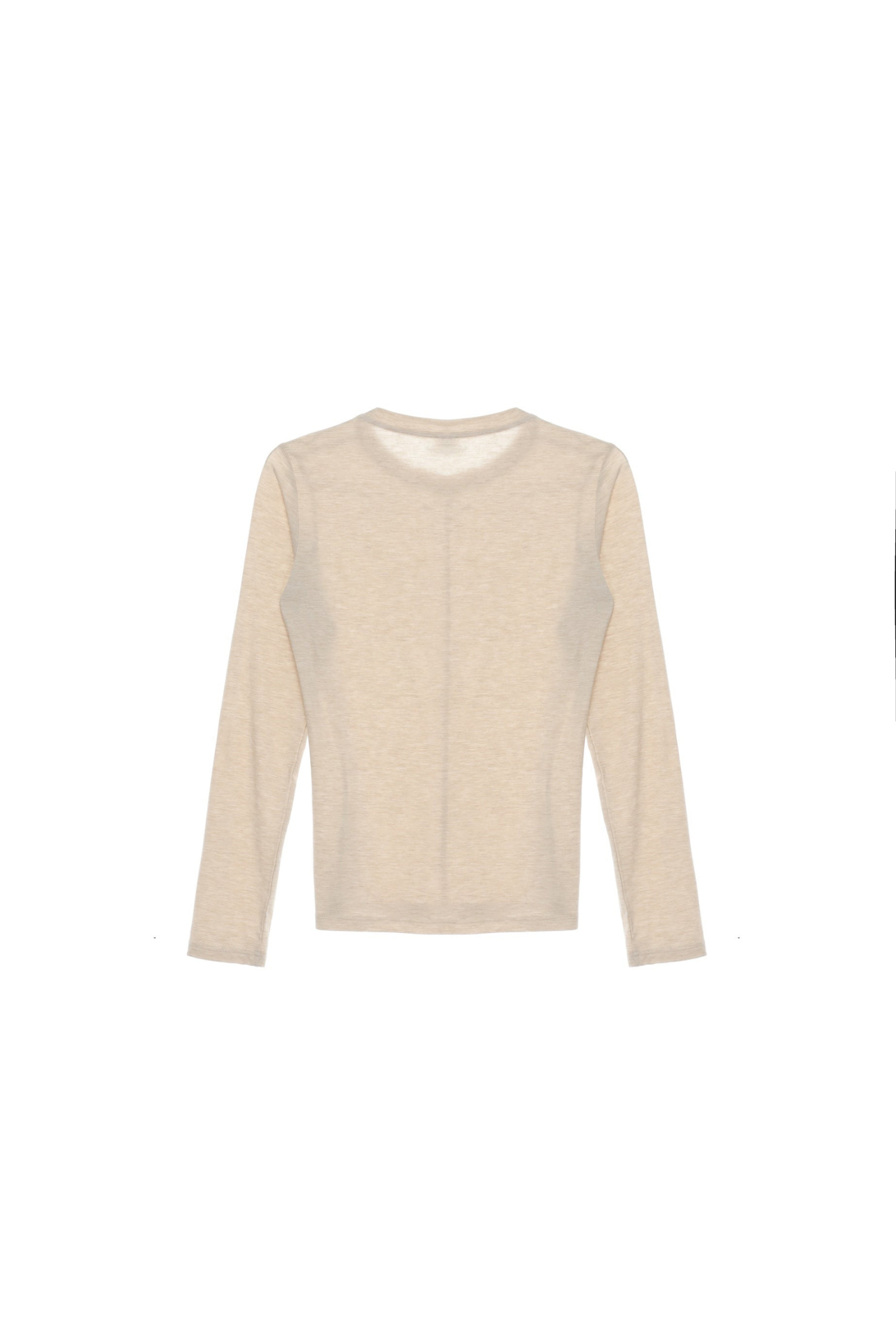 Slim Round Neck Long Sleeve T-Shirt TMO25AWLT02APT