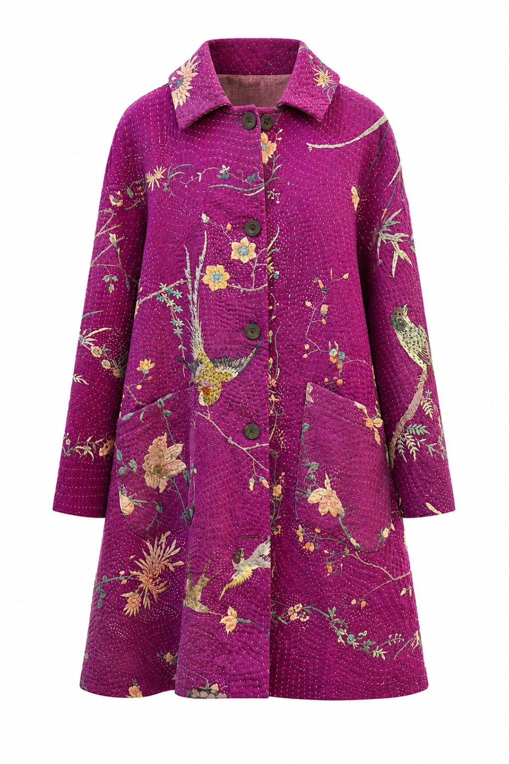 By walid Coat Fuchsia
