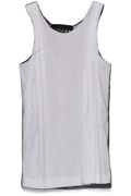 ALAINPAUL mesh-overlay tank top