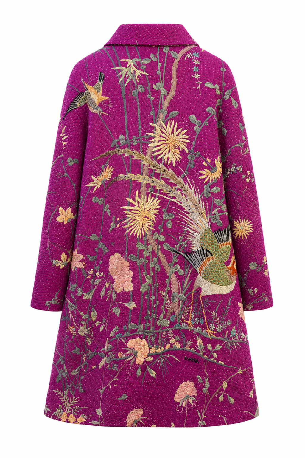 By walid Coat Fuchsia