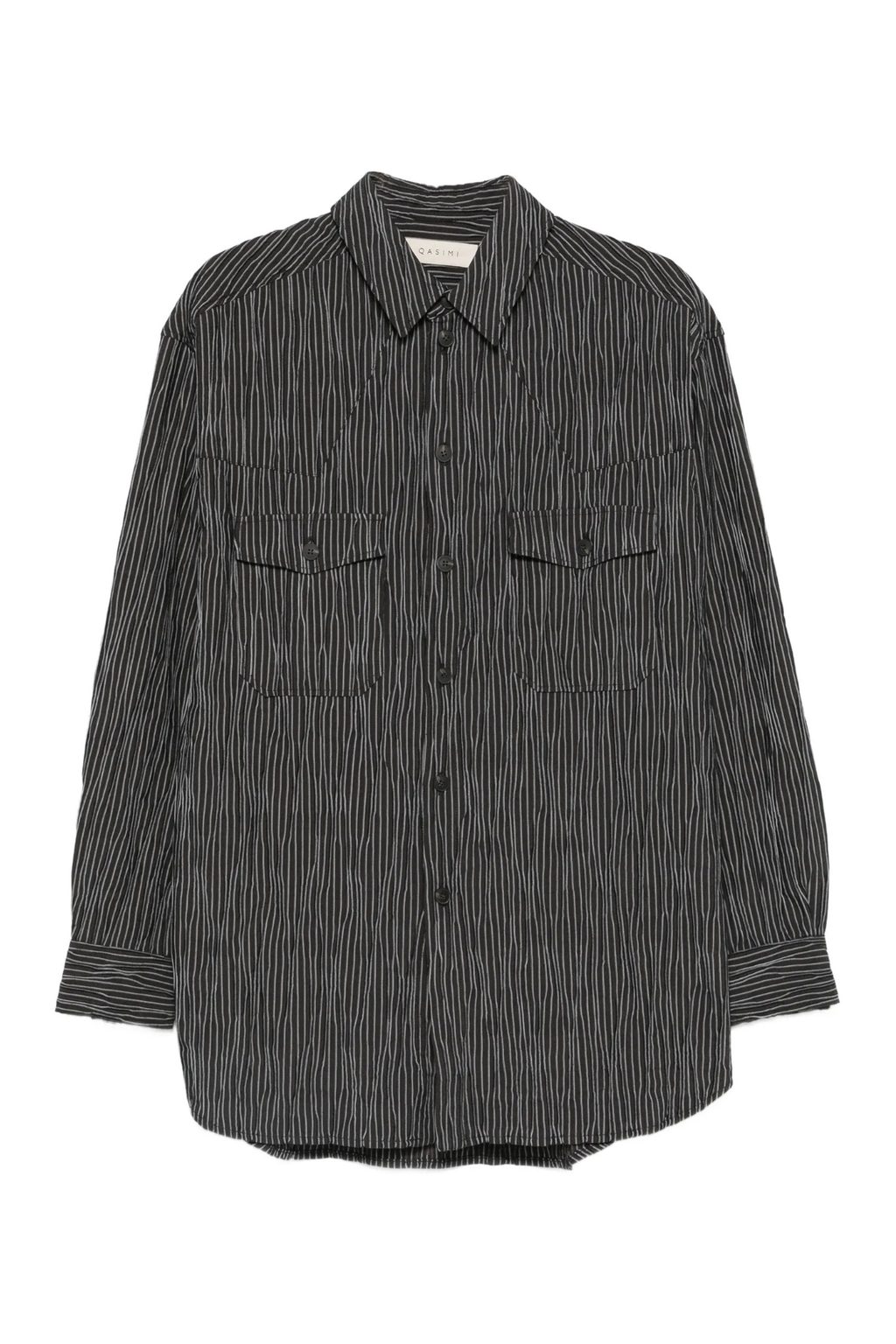 Qasimi striped pocket shirt