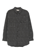 Qasimi striped pocket shirt