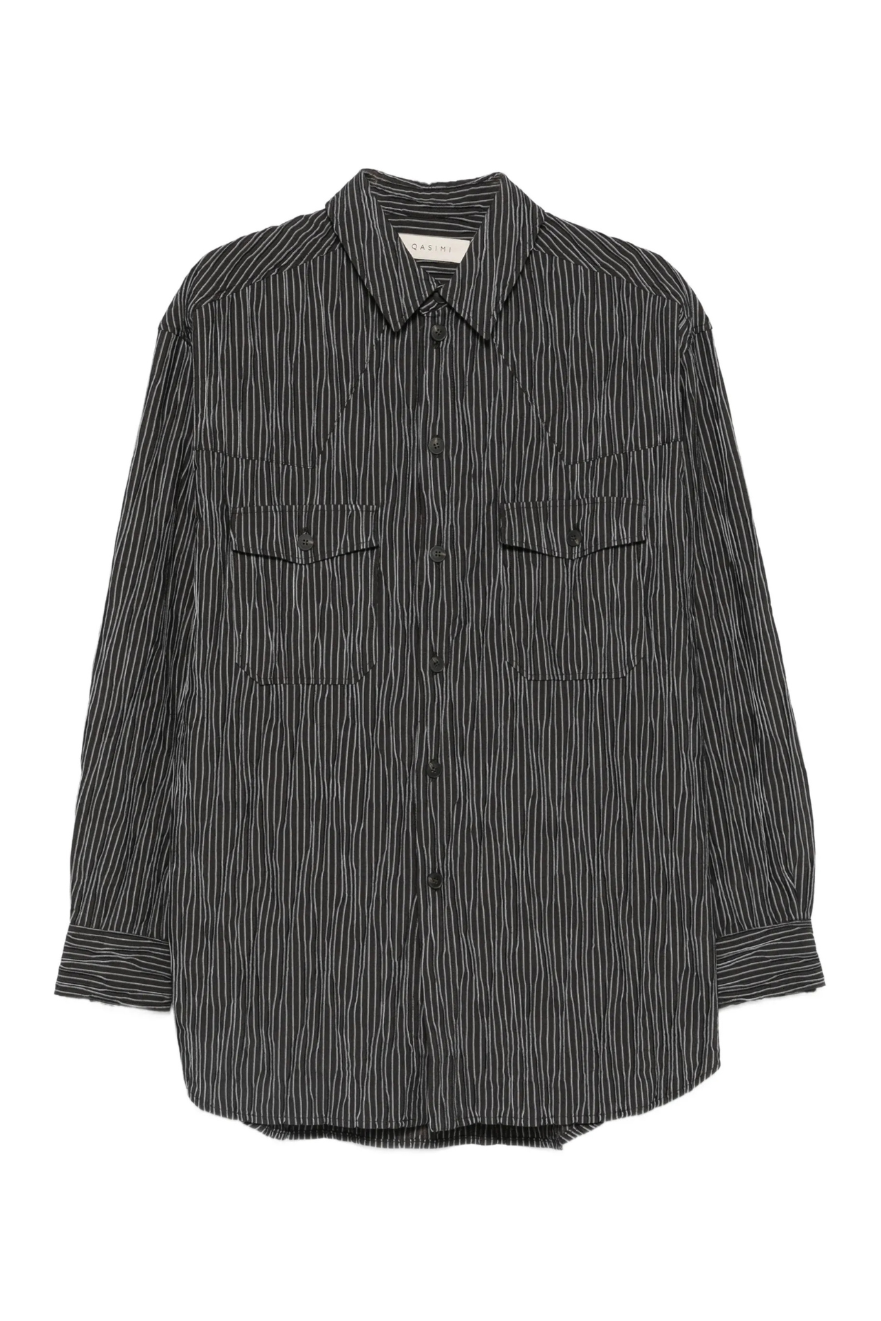 Qasimi striped pocket shirt