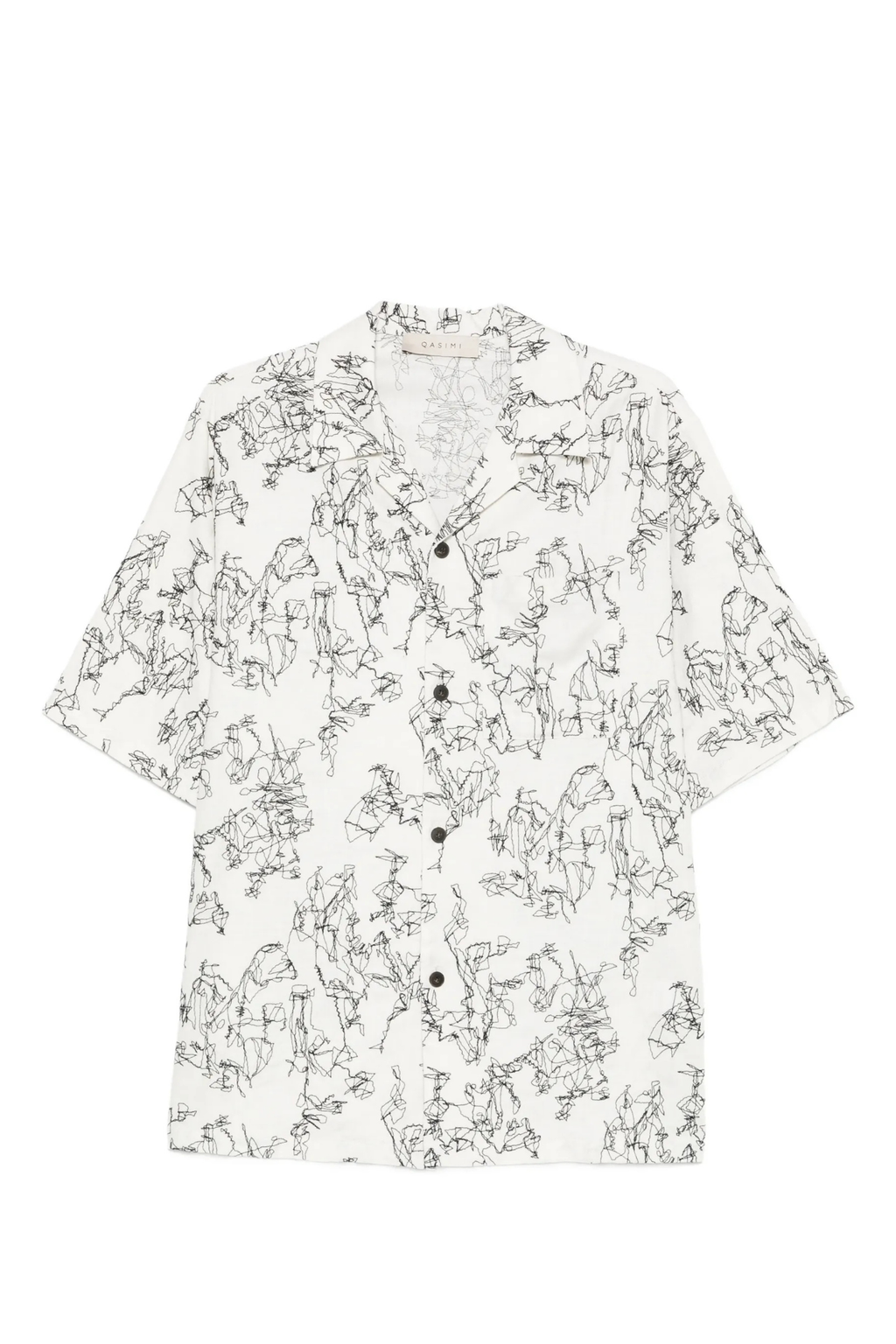 Qasimi buttoned pattern shirt