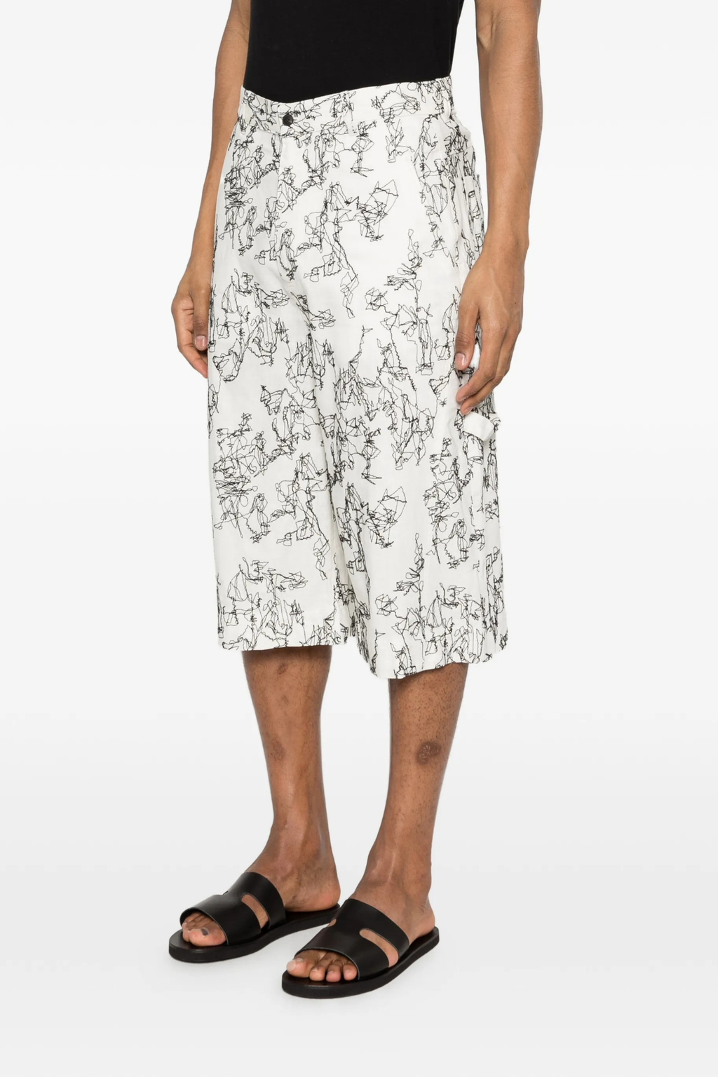 Qasimi embroidered bermuda shorts