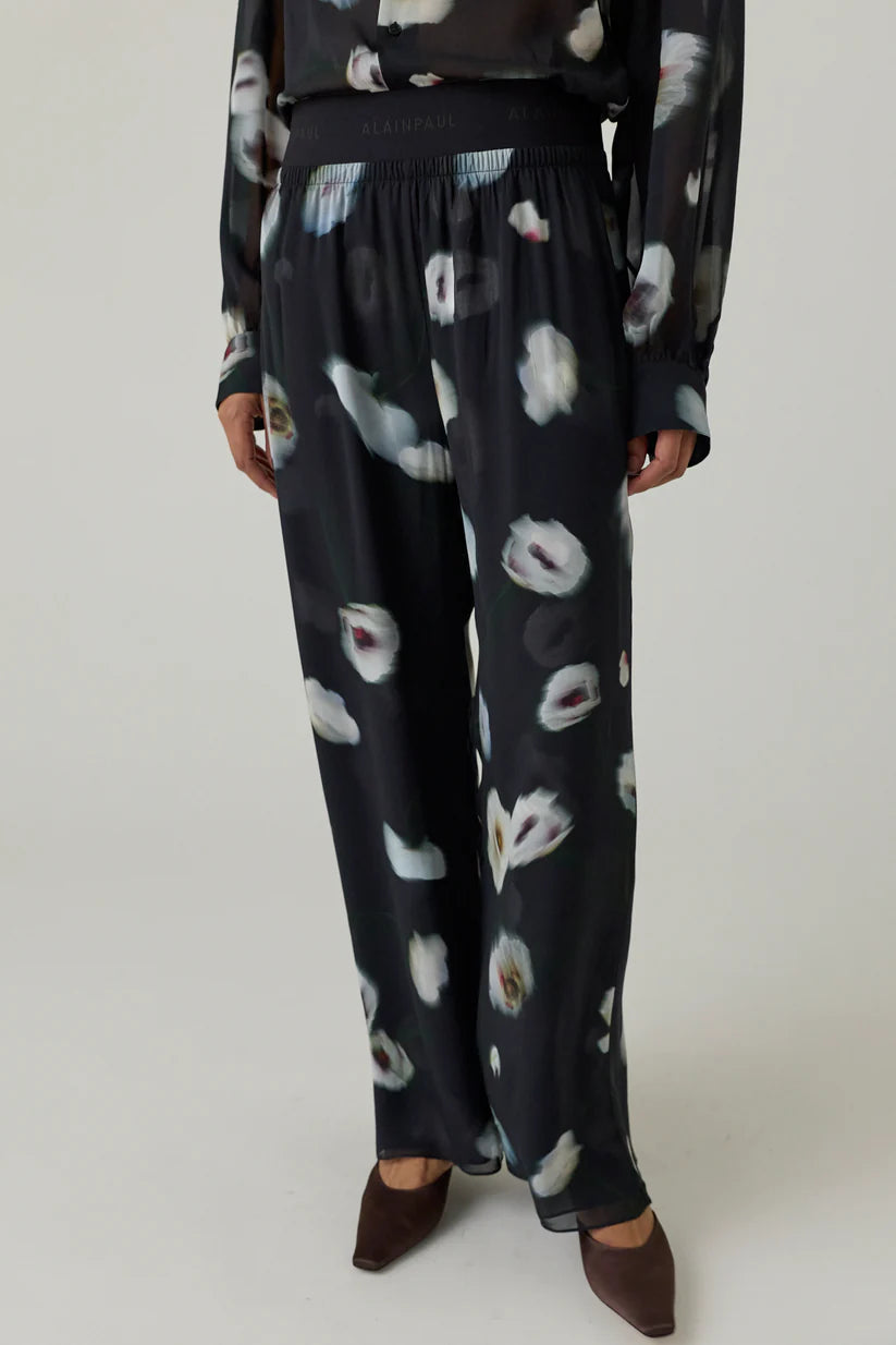 Alainpaul Floral Wide-Leg Trousers