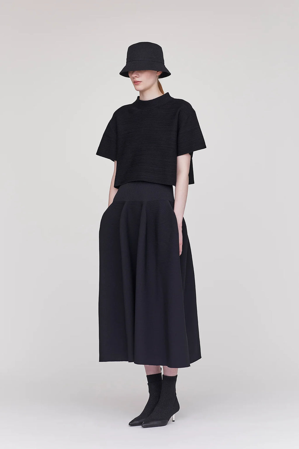 CFCL Pottery Skirt Black