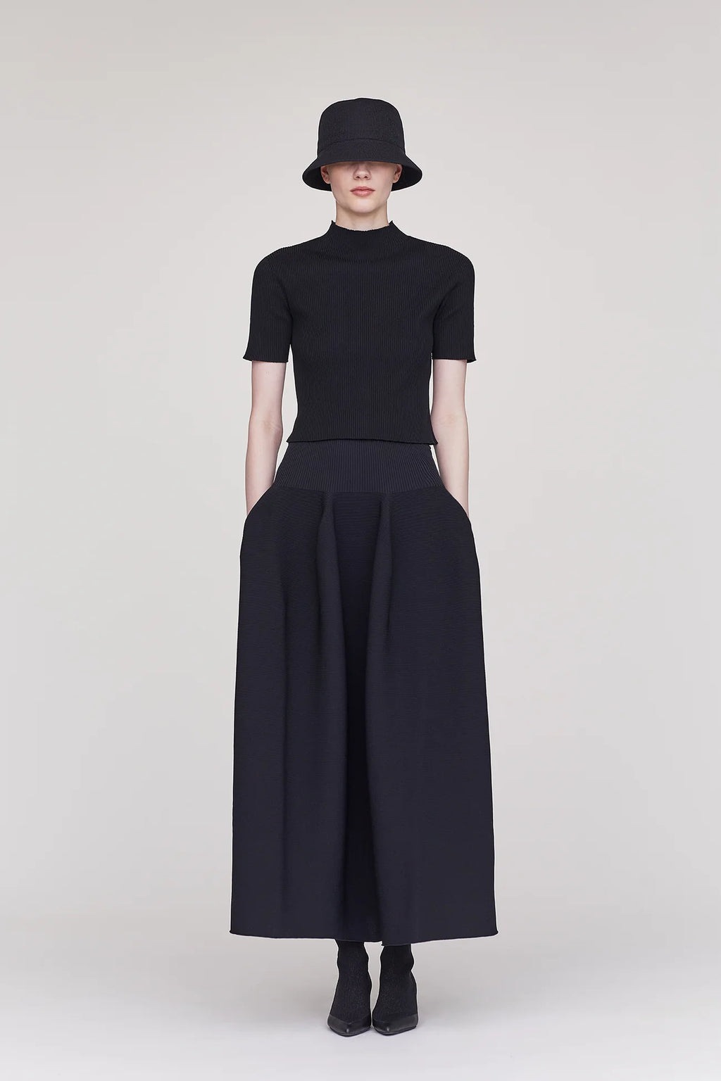 CFCL Pottery Skirt Black