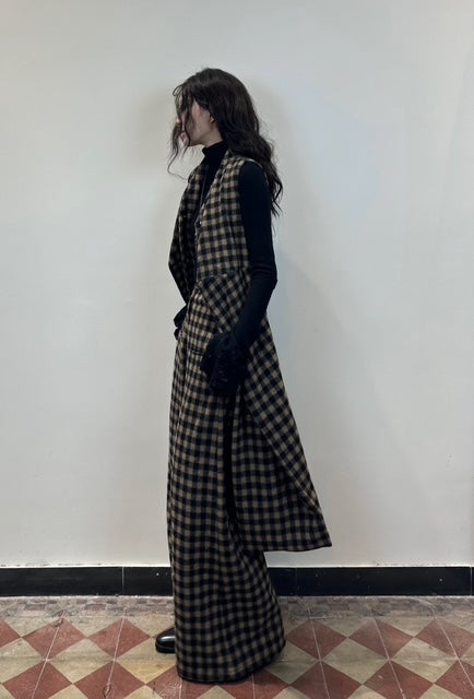 C473 Check Waistcoat