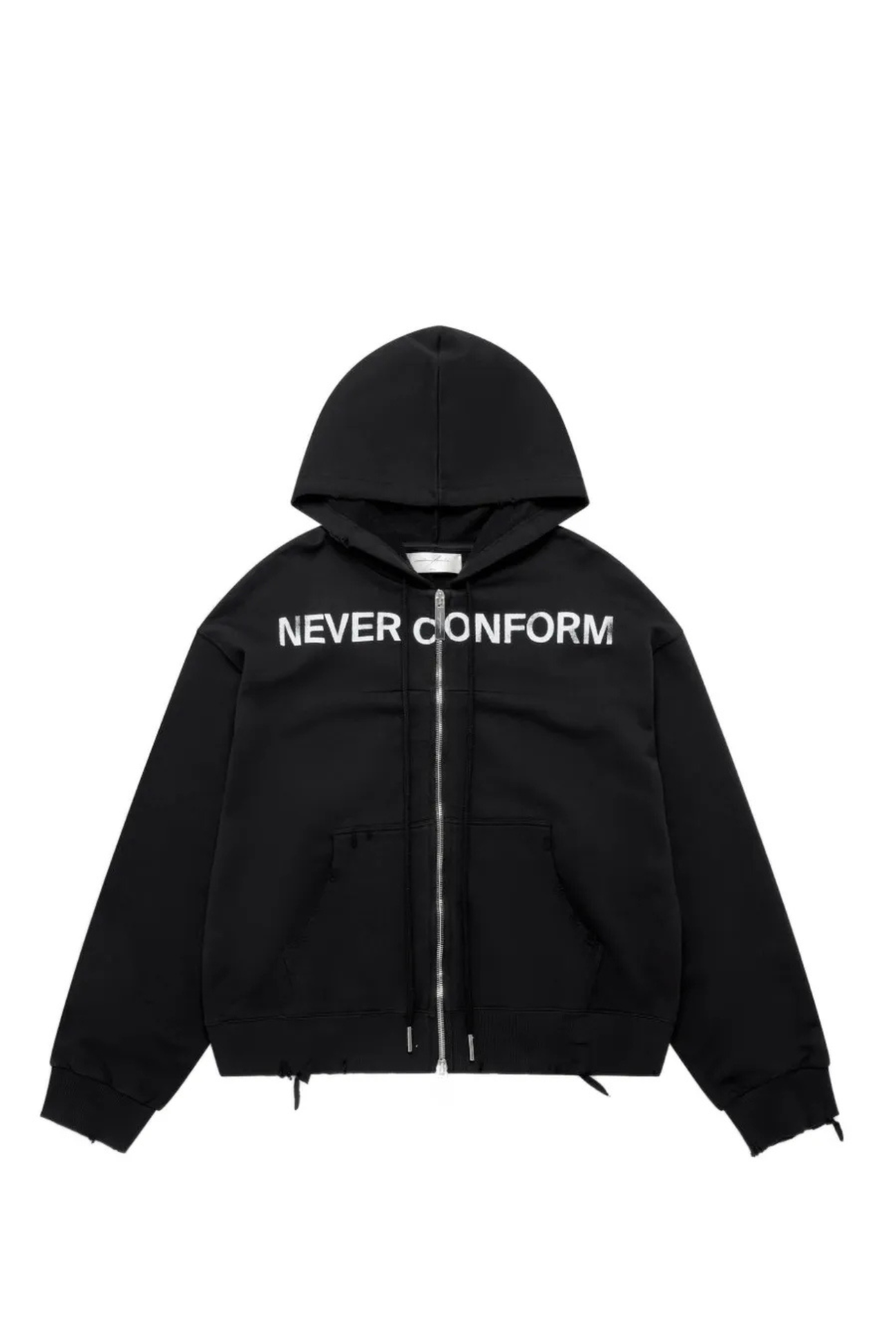Matières Fécales distressed Never Conform hoodie