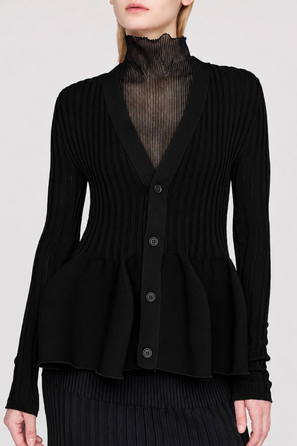 CFCL Pottery Cardigan Black