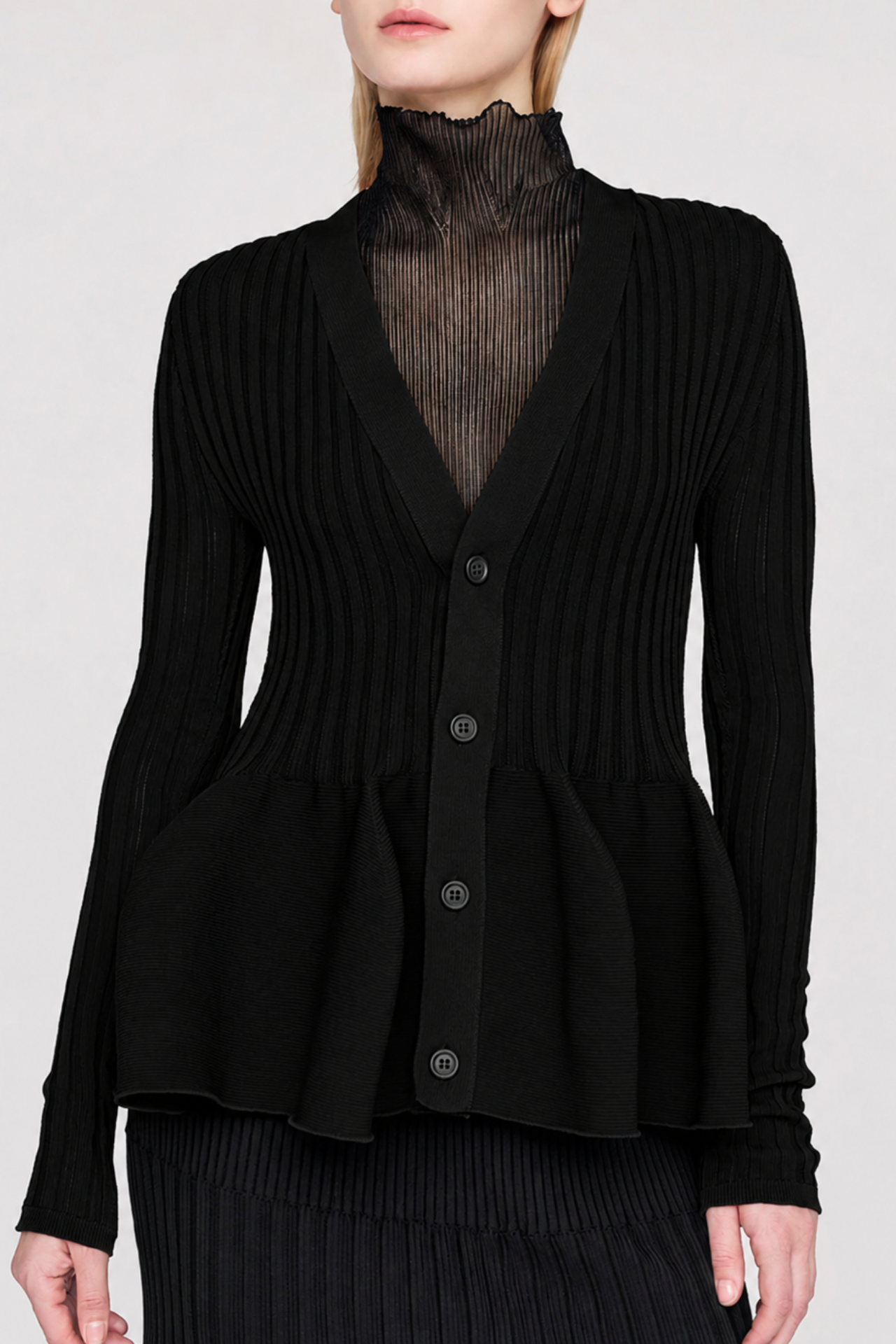 CFCL Pottery Cardigan Black