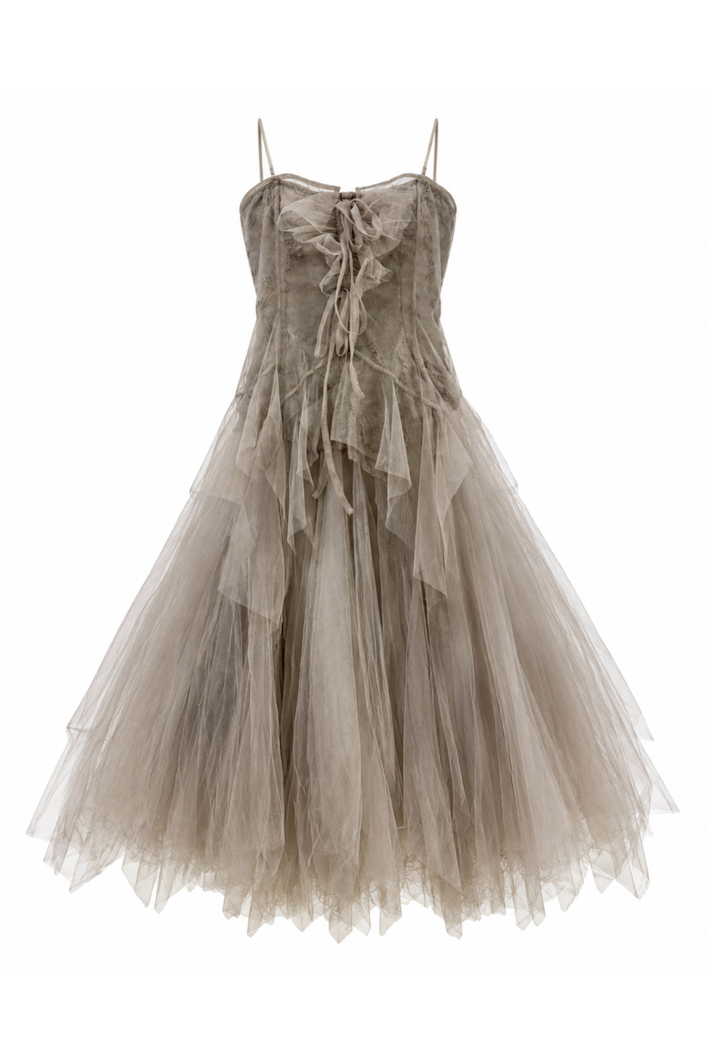 Cookie H. Embroidered Tulle Corset Dress