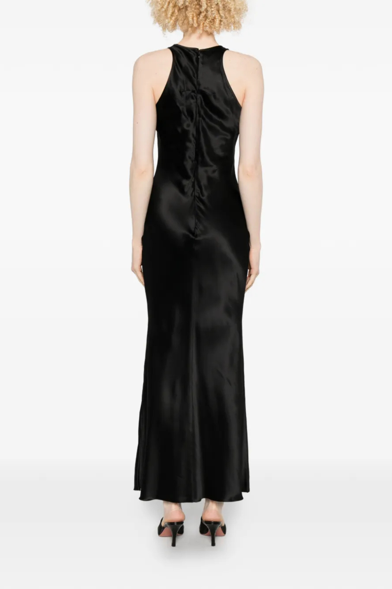 Matières Fécales Rose Slip Dress Black