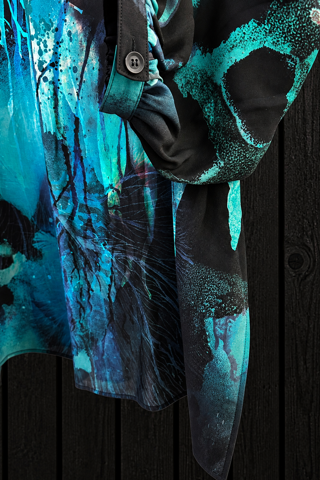 Yohji Yamamoto Printed Silk Shirt