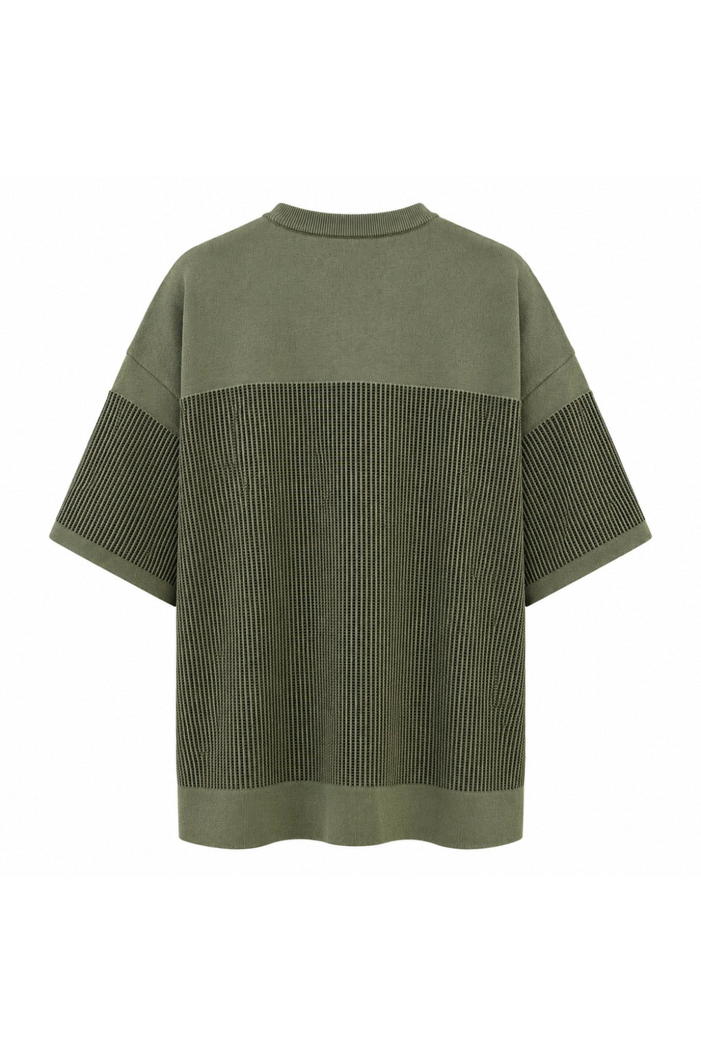 CFCL Waffle Lucent Short Sleeve Tee Green