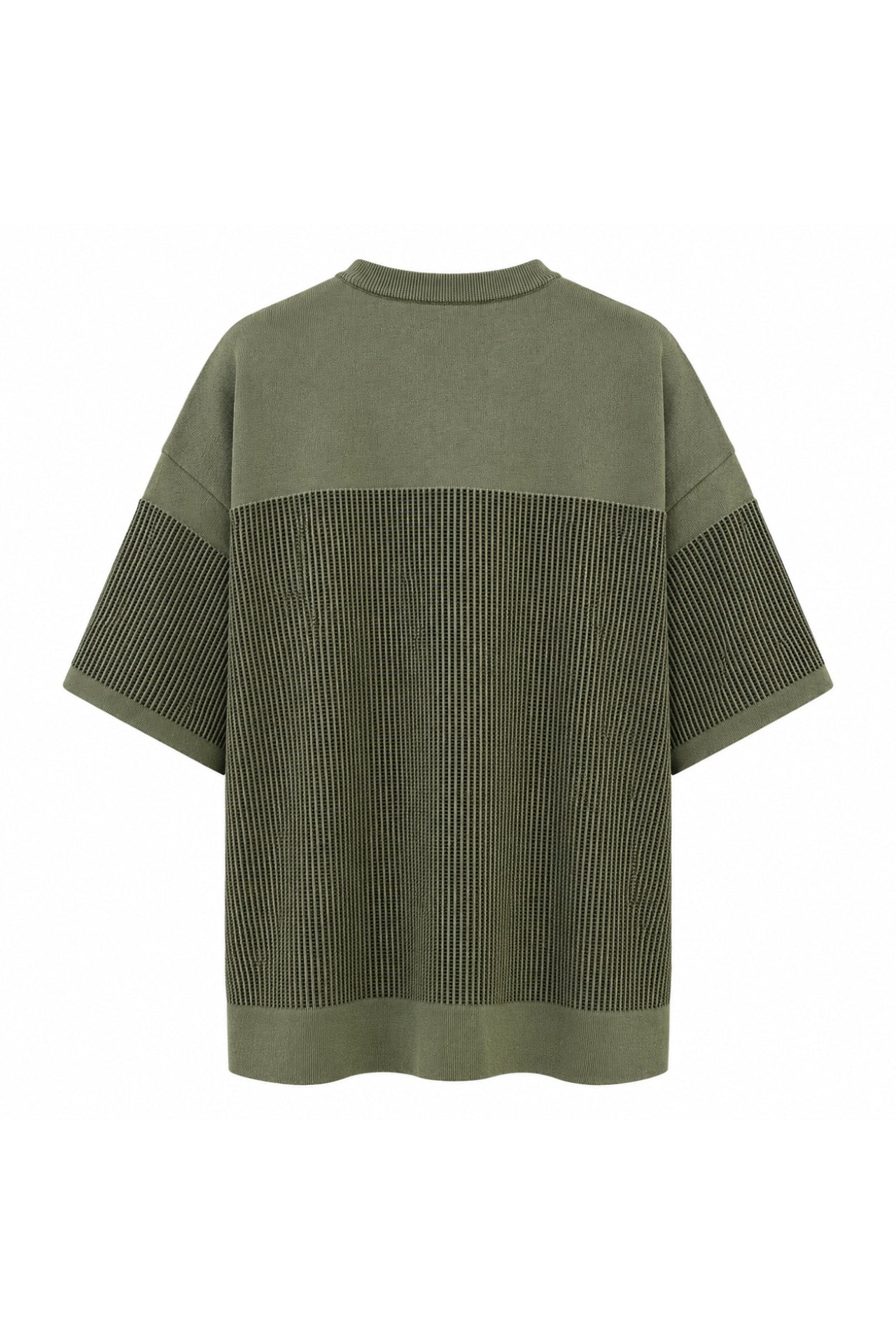CFCL Waffle Lucent Short Sleeve Tee Green